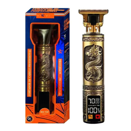 Máquina Cortador Cabelo e Barba Recarregável USB com Display LCD INOVA - KV-132