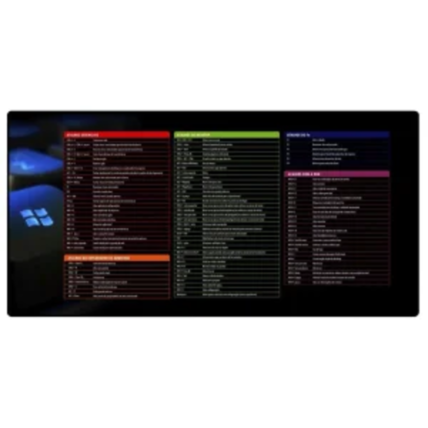 Mouse Pad Speed Gamer Extra Grande 700x350x3mm - Atalhos De Teclado Do Windows 03657 EXBOM MP-7035C38