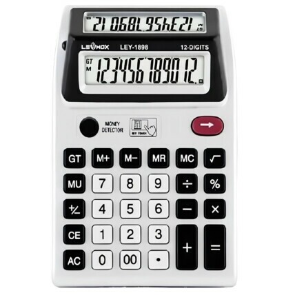 Calculadora Multifuncional Digital Visor Duplo Lehmox-1898