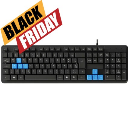Teclado Multimídia Simples Gamer ABNT-2 USB ATE-E2002