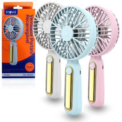 Ventilador Portátil Recarregavel Inova - MD-30225