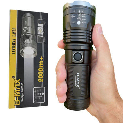 Lanterna Laser Sabre De Luz 2km Recarregável Power Bank BM-8516