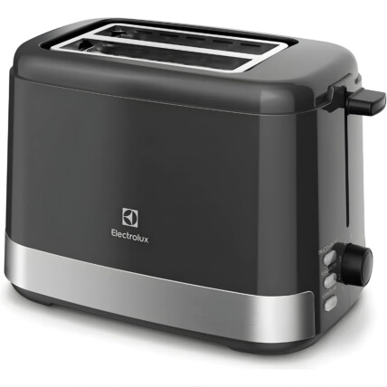 Torradeira Elétrica ETS 10 Efficient Com 8 Níveis de Tostagem Inox Preto Electrolux