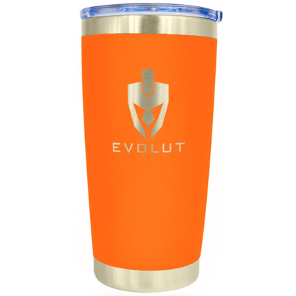 Copo Térmico de Aço Inoxidável 600ml Comum EVOLUT - LARANJA