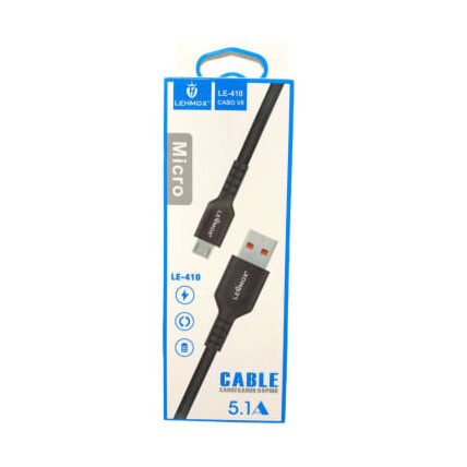 Cabo V8 Micro Usb 5.1A Carregamento Rápido Lehmox - LE-410