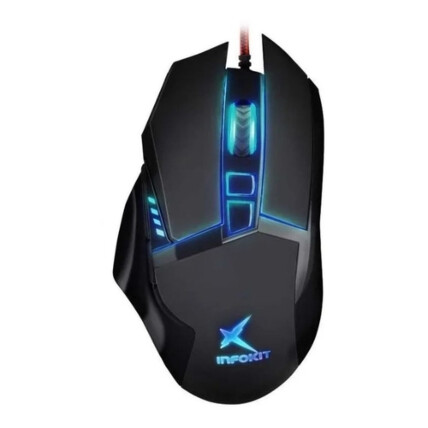 Mouse Gamer USB com Iluminação LED RGB -Infokit GM-601-3053