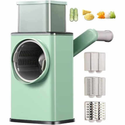 Cortador Fatiador Ralador Manual De Legumes, Frutas, Carnes e Queijos com 3 Lâminas KAPBOM - KA-1320