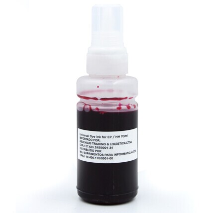 Refil Tinta Universal Magenta para HP/Epson Garrafa 70ml EVOLUT - ET664 MAGENTA