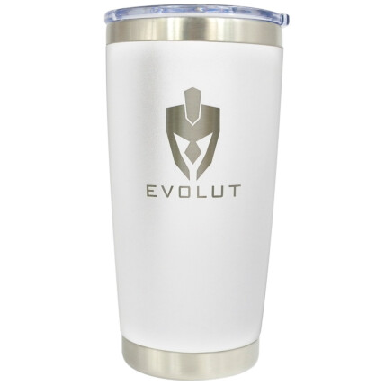 Copo Térmico de Aço Inoxidável 600ml Comum EVOLUT - BRANCO 