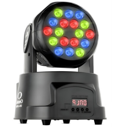 Canhão Moving Head 80w 18 Leds Strobo Rgb DMX C/ Controle