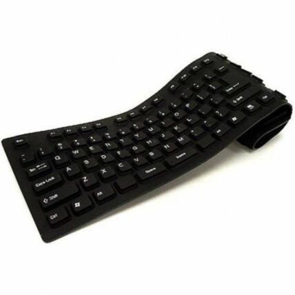 Teclado Dobravel Emborrachado Resistente Agua Usb XZ - Xz-105