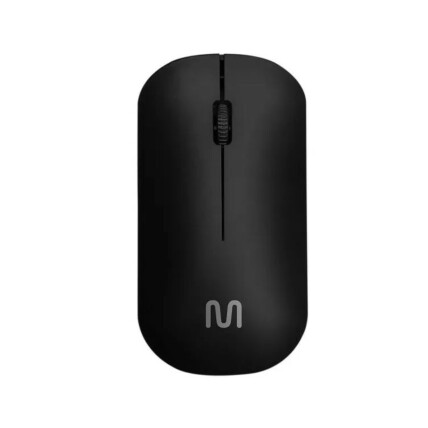 Mouse Sem Fio Slim Conexão Usb 1200dpi 3 Botões Preto Multilaser - MO307