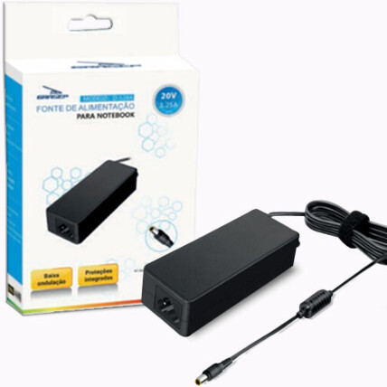 Fonte para Notebook Lenovo 65W 20V 3.25A Pino 7.9*5.5mm Knup - KP-538A