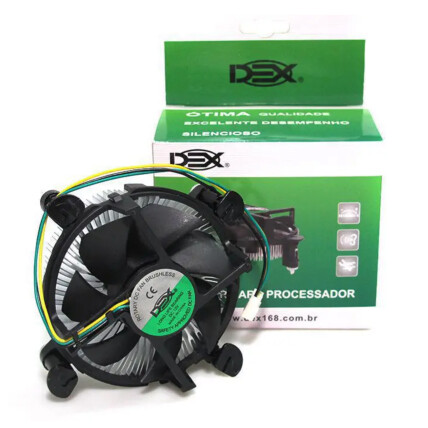 Cooler para Processador Intel 1155/1156 I3 I5 2200rpm Dex - DX-1155