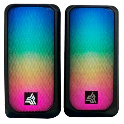 Caixa de Som Multimídia Hórus 2.0 10W com Led RGB KNUP - KP-R0810