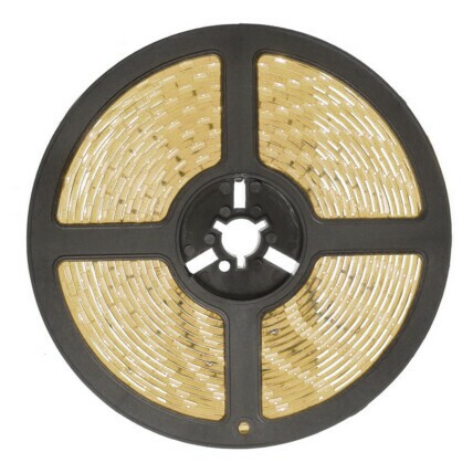 Fita de Led Branco Quente 5 Metros 12v 4.8w Sem Silicone LUX POWER - IP20-3528BQ