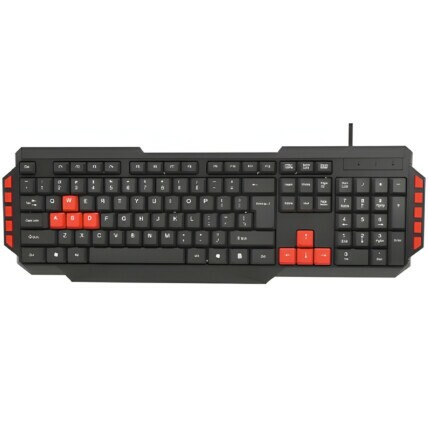 Teclado Multimidia PC Gamer Com Fio ABNT2 USB ATE-E1072
