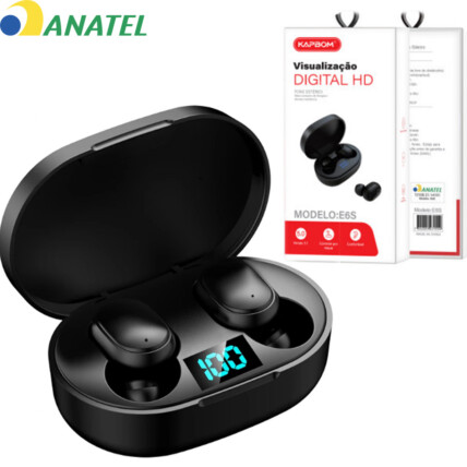 Fone de Ouvido Bluetooth 5.0 wireless Earbuds - E6S