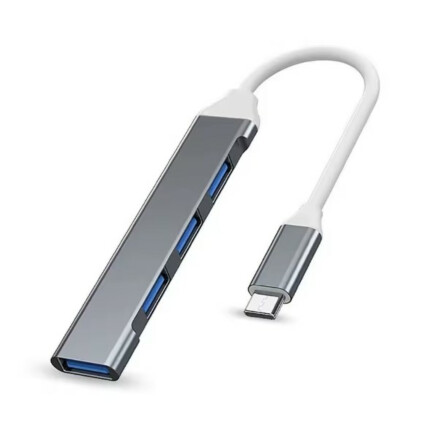 Hub USB-C com 4 Portas USB 3.0 e 2.0 Alta Velocidade Knup - KP-HB504