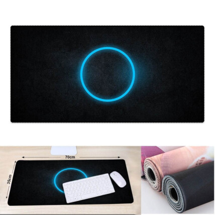 Mouse Pad Gamer Extra Grande Círculo de Luz 700x350x3mm Exbom - MP-7035C14