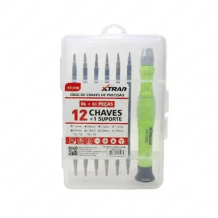 Jogo de Chaves de Precisão Xtrad 12 Chaves - XT-2108