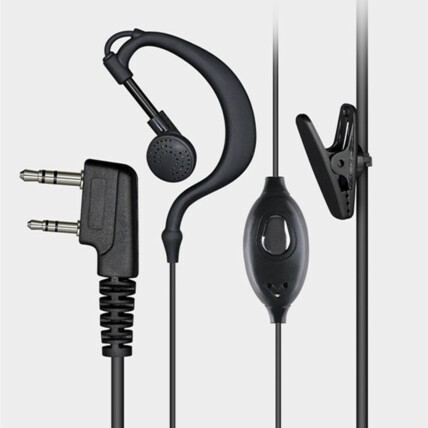 Fone de Ouvido para Rádio Comunicador P2 3,5mm BF666/BF777/BF888 Verde - EJ-02