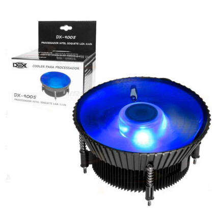 Cooler para Processador Intel Com Led Azul 12V 1500 Rpm Dex - DX-9005