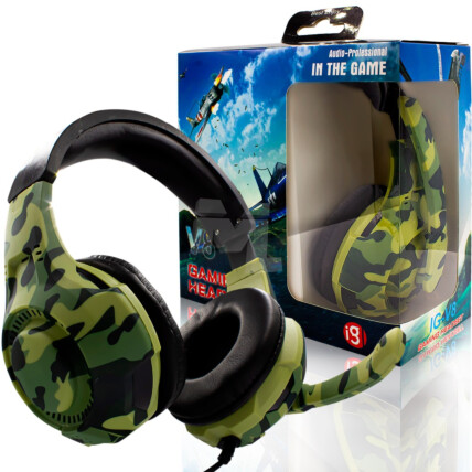 Headset Gamer com Microfone Conexão P2 CAMUFLADO - IG-V8-2 Reling