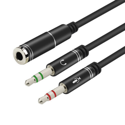 Cabo Adaptador Auxiliar 3.5mm P3 Fêmea para 2P2 Macho - LEY-24