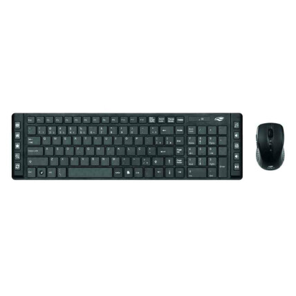 Kit Teclado e Mouse Sem Fio com Teclas Multimídia C3Tech - K-W50BK