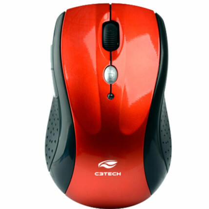 Mouse Sem Fio Wireless Rc/nano Vermelho C3Tech - M-W012RD V2