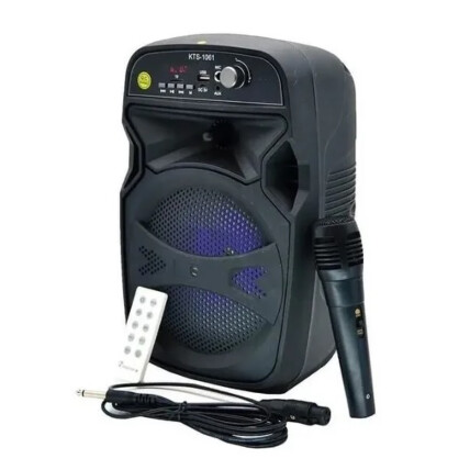Caixa de Som Bluetooth Usb Portátil Com Microfone Lehmox - LES-1061