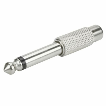 Adaptador P10 Mono para RCA Jack - Metálico - 003-8608