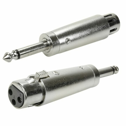 Adaptador P10 Mono para XLR Fêmea Cannon- Metálico - 003-8610