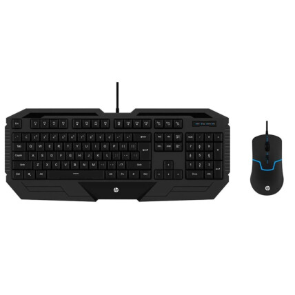 Kit Teclado + Mouse Gamer Usb Membrana Preto HP - GK1000