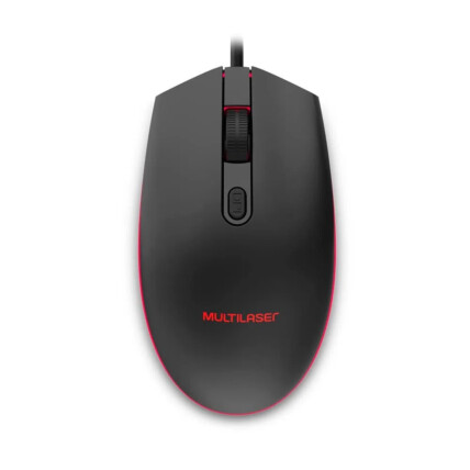 Mouse Gamer Usb 2400dpi com Led 7 Cores - Preto Multilaser - MO298