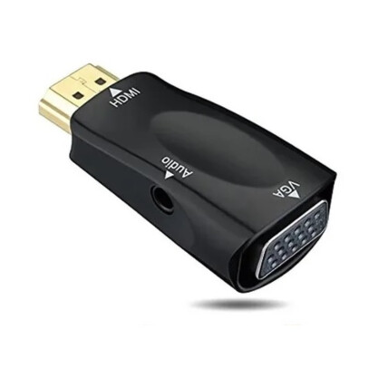 Mini Conversor Adaptador Hdmi para VGA Com Áudio - LT-2599