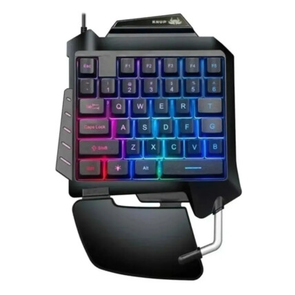 Teclado Gamer Single Hand Led Antighosting Usb - KP-TM006