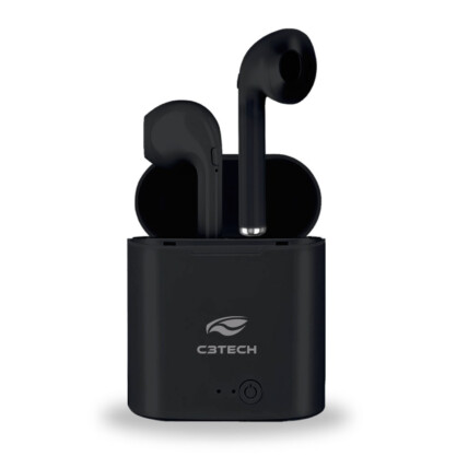 Fone de Ouvido Bluetooth C3Tech Tws BT 5.0 - EP-TWS-20BK