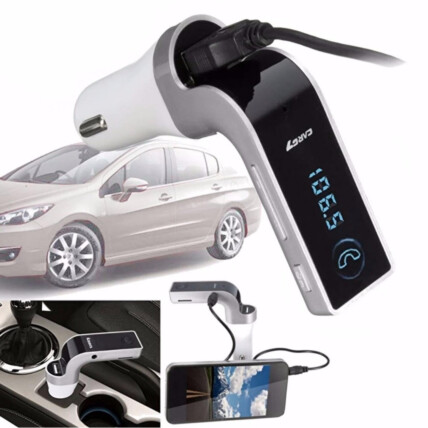 Transmissor Bluetooth e Carregador Veicular FM TF Aux USB G7 Altomex - A-G5077
