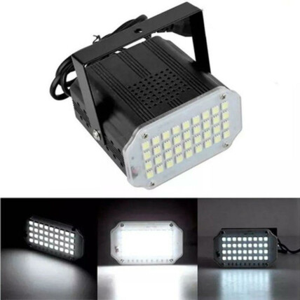 Mini Strobo de LED com 36 Leds Efeito Câmera Lenta Eventos - MINI ROOM STROBE