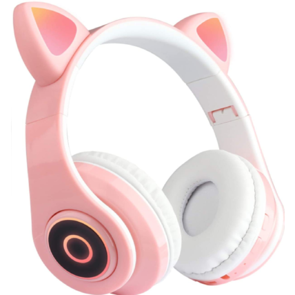 Fone Bluetooth Orelhas de Gato Com Led Lehmox - LEF 1018