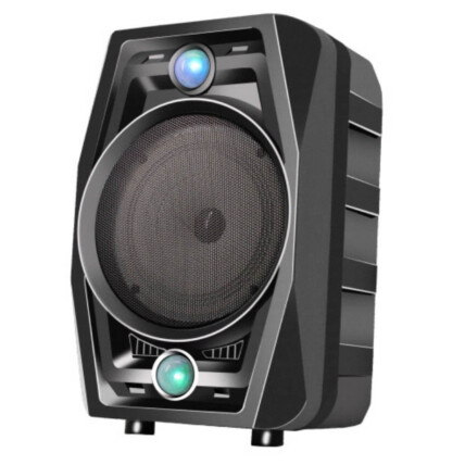 Caixa de Som Bluetooth Usb Portátil 34x21x17cm com Microfone Grasep - D-BH6103