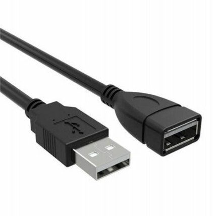 Cabo Extensor Usb 2.0 AM + AF com 150cm Preto - 03507
