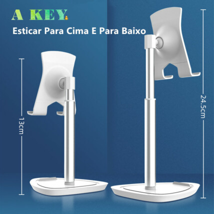 Suporte Para Celular de Mesa Extensível Antiderrapante Verde - JE-21