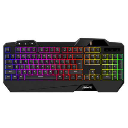 Teclado Membrana Gamer ABNT2 Anti-ghosting Retroiluminado Led RGB LEHMOX - GT-T3