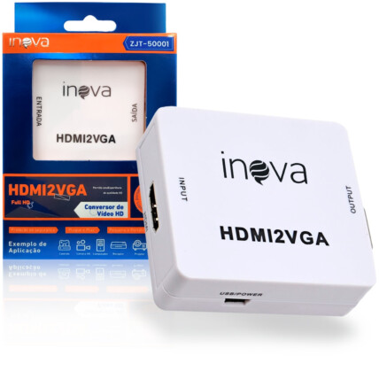 Adaptador Conversor De Audio E Video Hdmi Para VGA INOVA - ZJT-50001