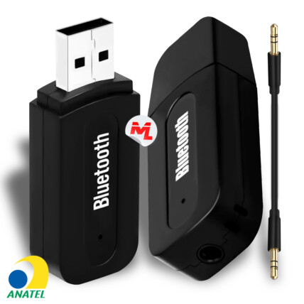 Adaptador Receptor Bluetooth Usb P2 Áudio Stereo Músicas Kapbom - KAP-T35