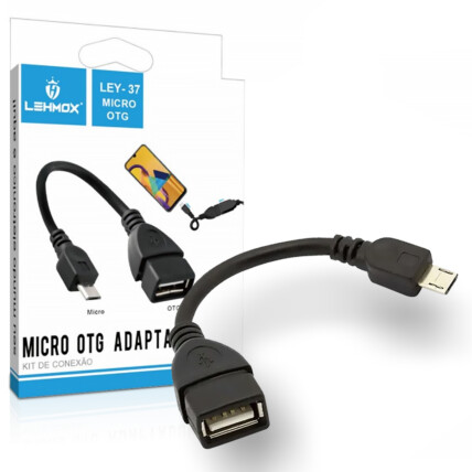 Adaptador OTG Micro Para V8 Celular Lehmox - LEY-37