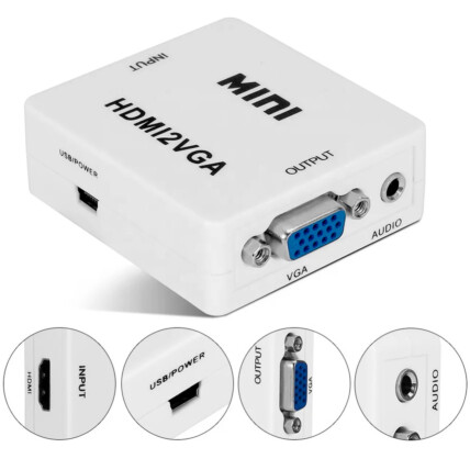 Adptador HDMI para VGA Conversor 1080p KNUP - KP-AD115